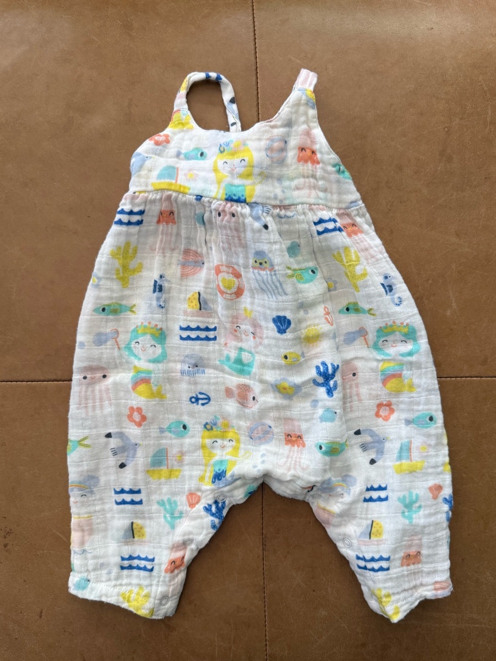 Angel Dear Organic Cotton Jumpsuit 3-6M